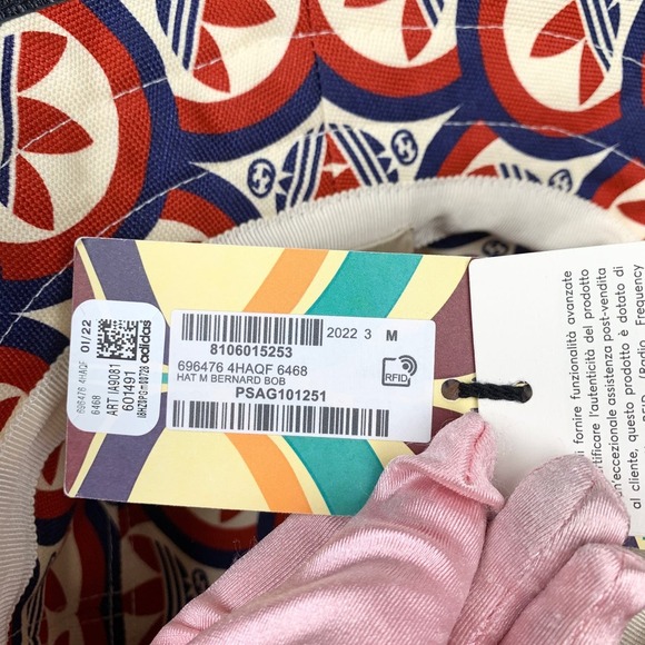 NWT Gucci x Adidas Bucket Hat Red/Blue Size M main image 5